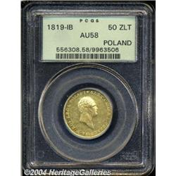 Alexander I gold 50 Zlotych 1819-IB,