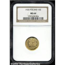 Gold 10 Zlotych 1925,