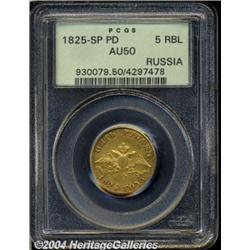 Alexander I gold 5 Roubles 1825-SP-PD,