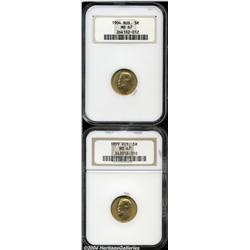 Nicolas II gold 5 Roubles - Pair,