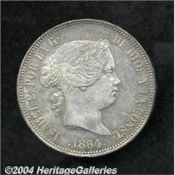 Isabel II 20 Reales 1864-M,