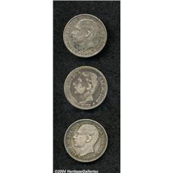 Trio of 50 Centimos,