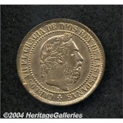5 Centimos 1875 Carlos VII Pretender,