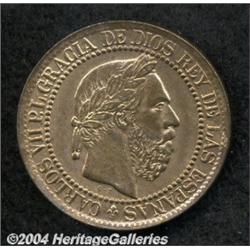 10 Centimos 1875 Carlos VII Pretender,