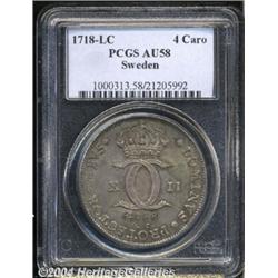 Carl XII 4 Caroliner 1718-LC,