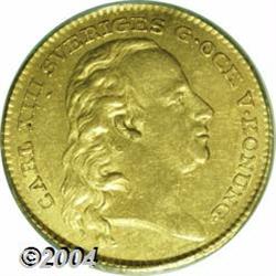 Carl XIII gold Ducat 1813,