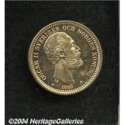 Oscar II Gold 20 Kronor 1885,