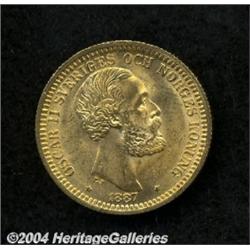 Gold 20 Kronor 1887,
