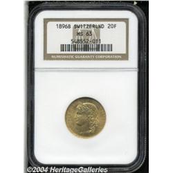 Confederation gold 20 Francs 1896,