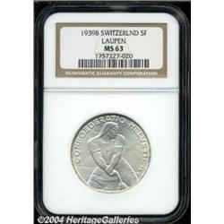 Confederation 5 Francs 1939-B Laupen,