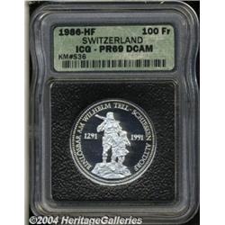 Platinum 100 Francs 1986-HF,