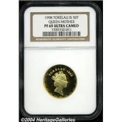 Elizabeth II gold 50 Tala 1998,