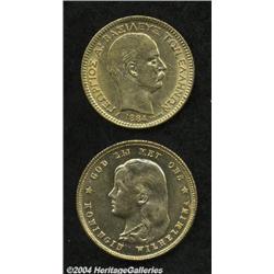 19th Century European Gold Tandem,