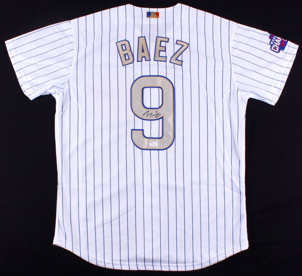 Javier Baez Signed Cubs 2016 World