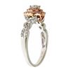 Image 2 : 0.57 ctw Diamond Ring - 14KT White and Rose Gold