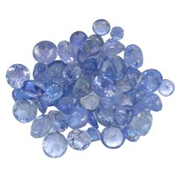 12.33 ctw Round Mixed Tanzanite Parcel