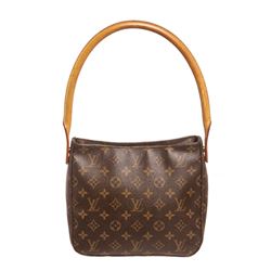 Louis Vuitton Monogram Canvas Leather Looping PM Shoulder Bag