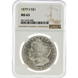 1879-S NGC MS63 Morgan Silver Dollar