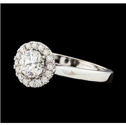 0.86 ctw Diamond Ring - 14KT White Gold