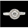 Image 2 : 0.86 ctw Diamond Ring - 14KT White Gold