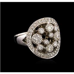 14KT White Gold 0.81 ctw Diamond Ring