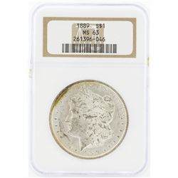 1889 MS63 NGC Morgan Silver Dollar