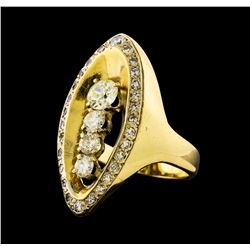 1.73 ctw Diamond Ring - 14KT Yellow Gold