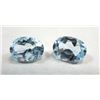 Image 1 : 2.5 ct. Topaz Blue Matched Pair