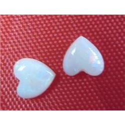 1.07 ct, Australian White Opal Matched Pair