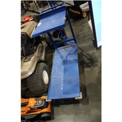 2 TIER METAL SHOP CART