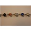 Image 2 : FRESHWATER HANDSET COLORED PEARL AND CRYSTAL BRACELETS