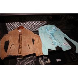 3 JACKETS ( SUEDE, LEATHER )