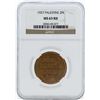 Image 1 : 1927 Palestine 2 Mils Coin NGC MS65RD