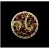 Image 2 : 14KT Yellow Gold 1.80 ctw Ruby and Diamond Ring