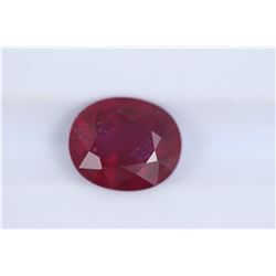 3.29ct Ruby Oval cut