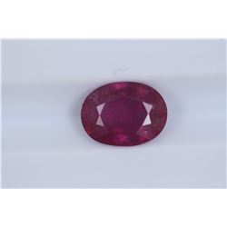 2.05ct Ruby Oval cut