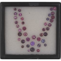 8.27ct Spinel 40pcs Round cut