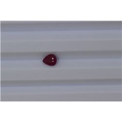 0.77ct Natural Ruby Pear cut
