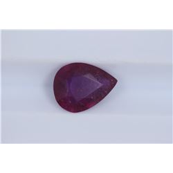 1.69ct Ruby Pear cut