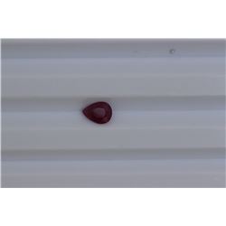 0.77ct Natural Ruby Pear cut