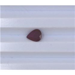 1.02ct Ruby Pear cut