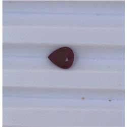 1.3ct Ruby Pear cut