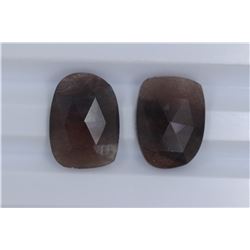 14.8ct Sapphire match pair Slice cut