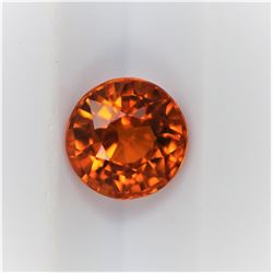 1.24ct Orange Sapphire Round cut