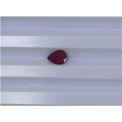 1.14ct Natural Ruby Pear cut