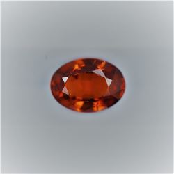 1.36ct Natural Malaya Garnet Oval cut