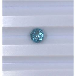 1.66ct Blue Zircon Round cut