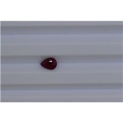 0.94ct Natural Ruby Pear cut