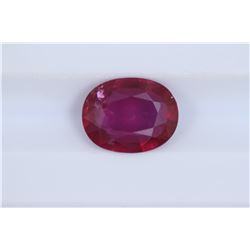 2.13ct Ruby Oval cut