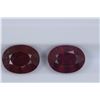 Image 1 : 5.66ct Ruby Match pair Oval cut